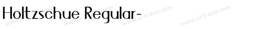 Holtzschue Regular字体转换
